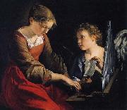 Saint Cecilia with an Angel